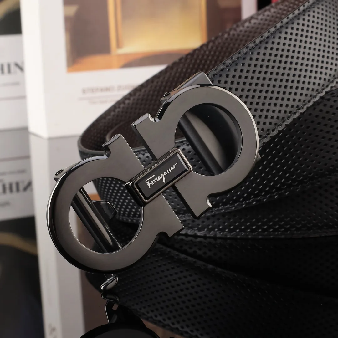 Ferragamo Gancini automatic belt in Black · view 6