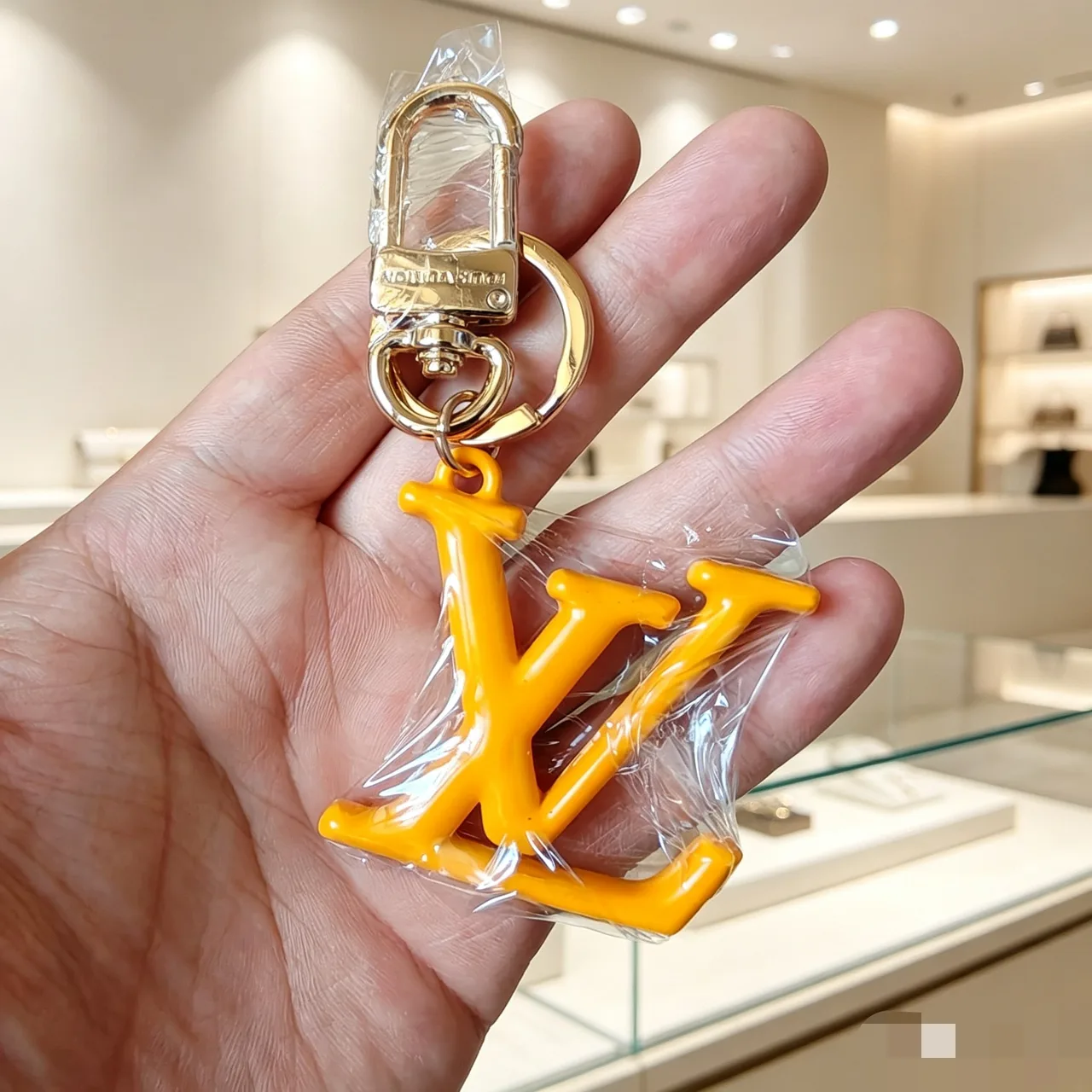 Louis Vuitton Keychain in Yellow · view 1