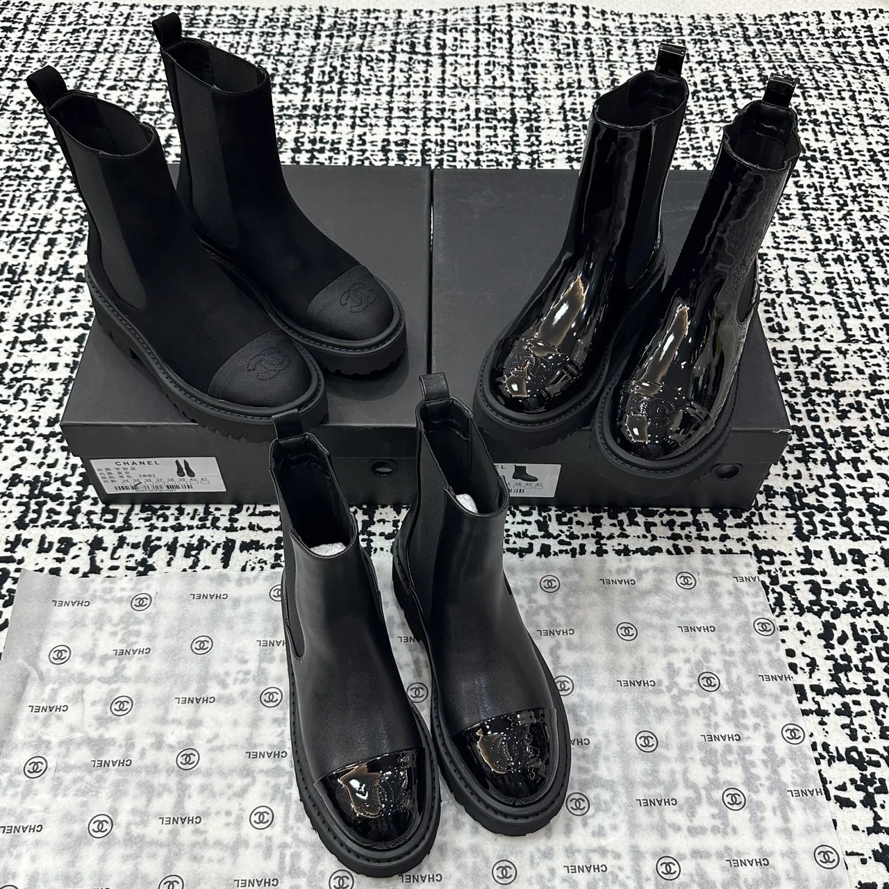 Chanel Chelsea Boots in Black · view 4