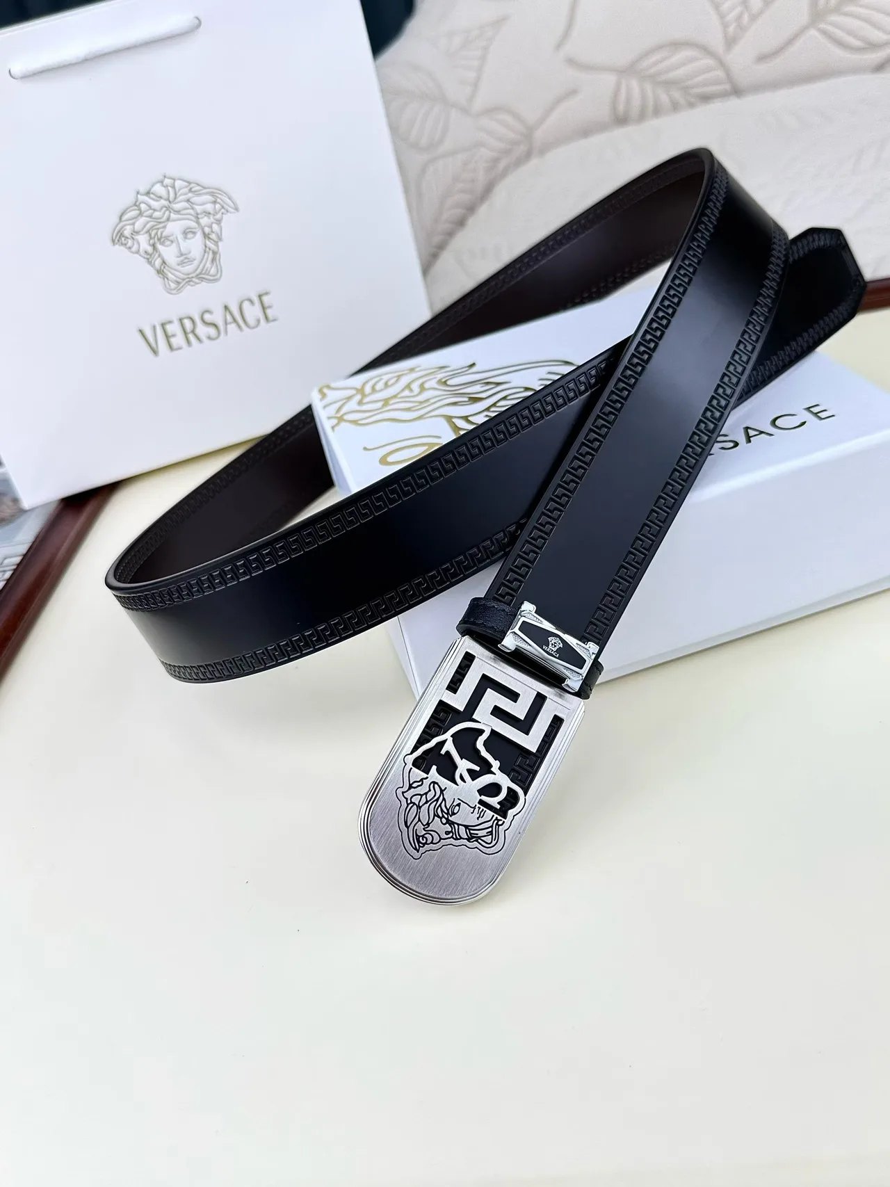 Versace Belt in Black · view 6
