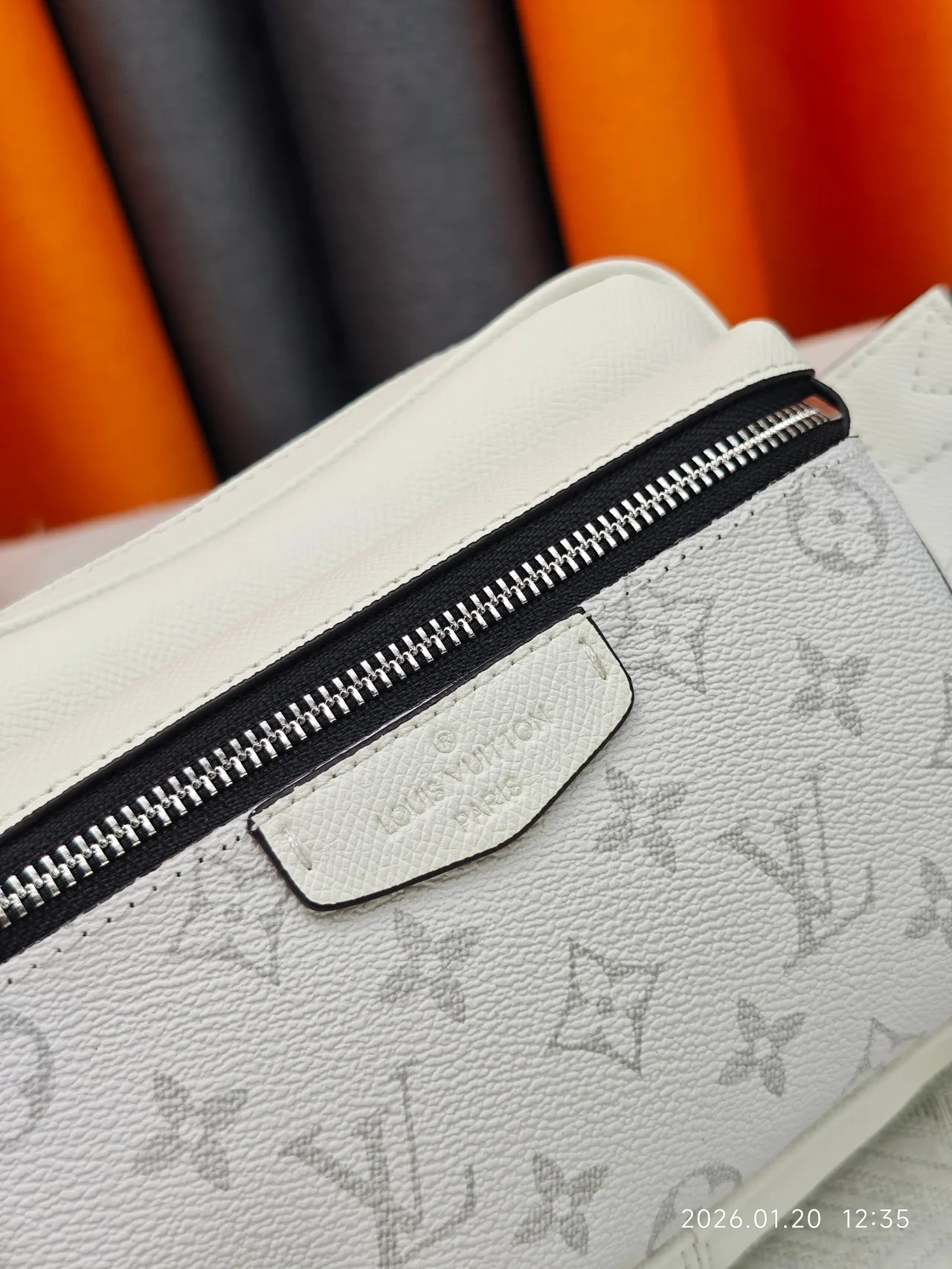 Louis Vuitton Canvas Belt Bag in White · view 6