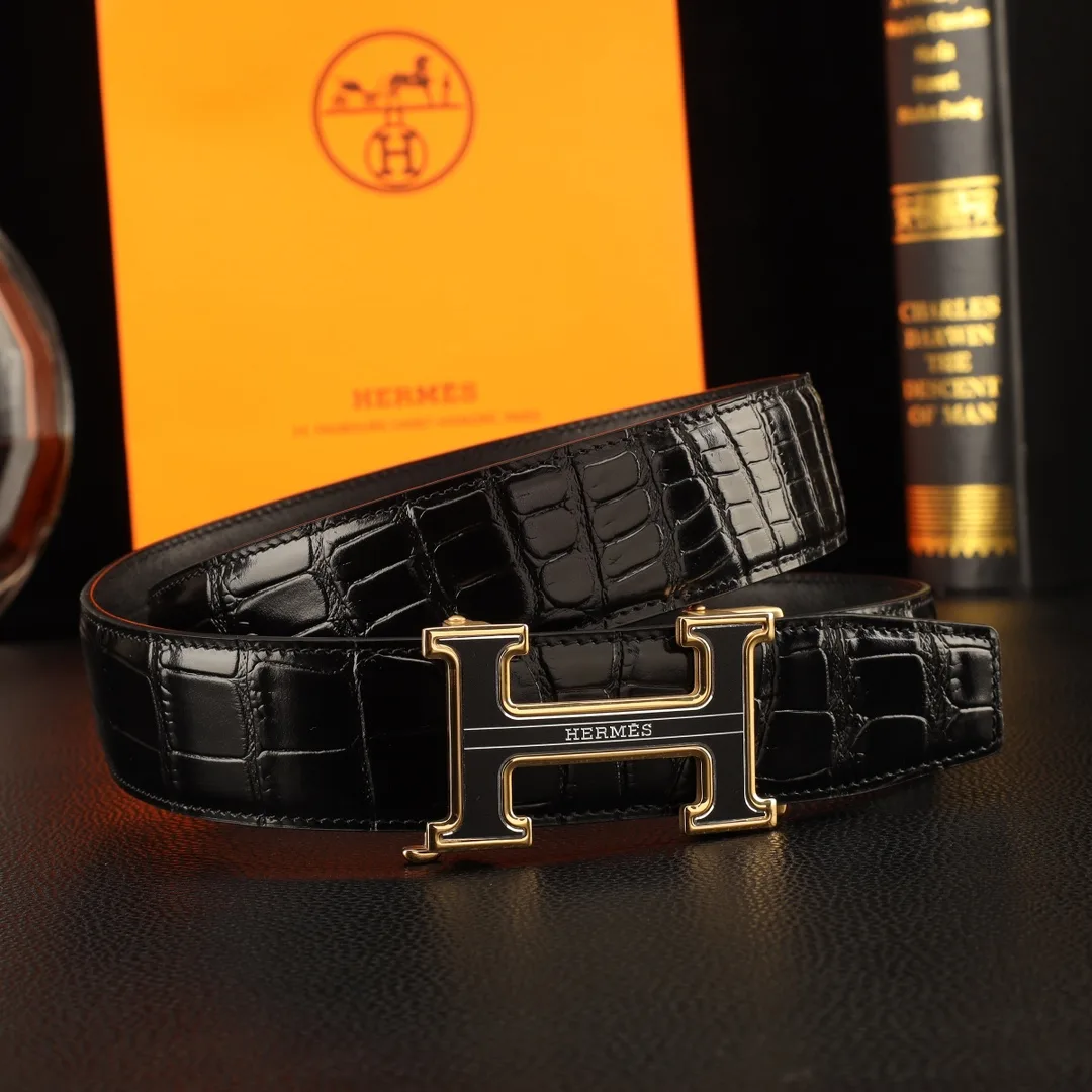 Hermes Automatic Belt in Black · view 4