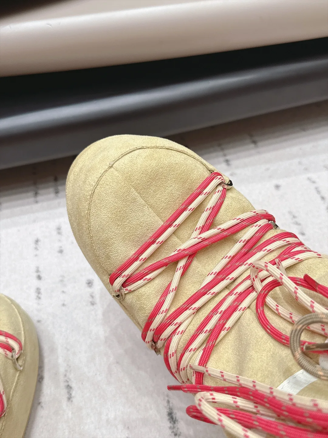 Moon Boot Round-Toe Snow Boots in Beige · view 6