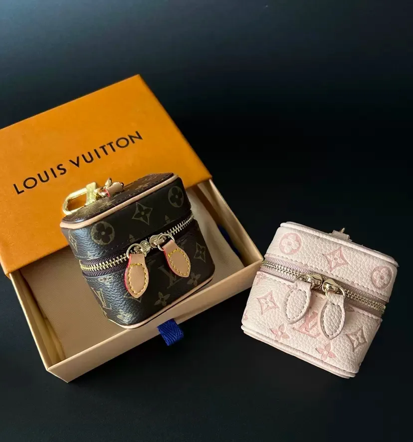 Louis Vuitton Monogram Mini Vanity Bag in Brown & Pink · view 1