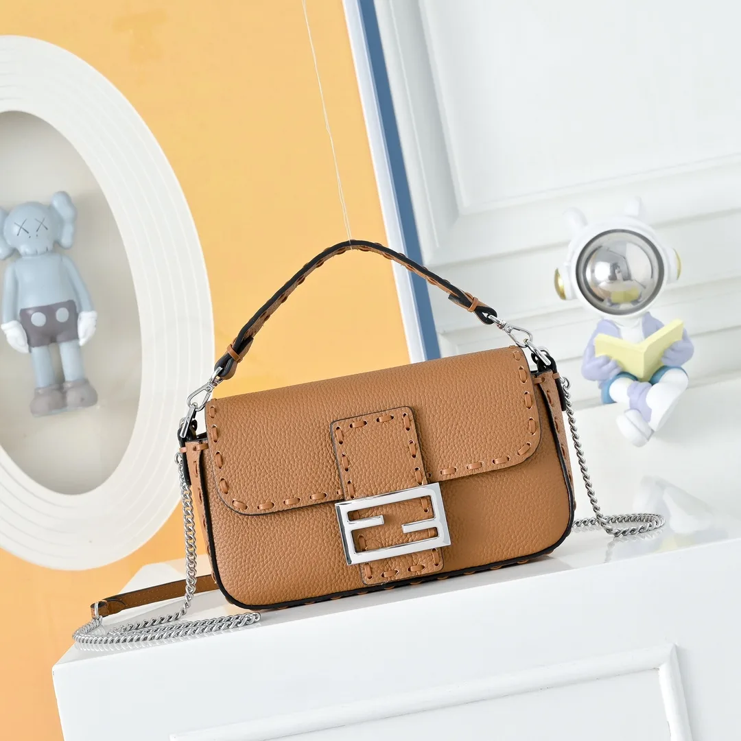 Fendi Baguette Smooth Bag in Tan · view 1