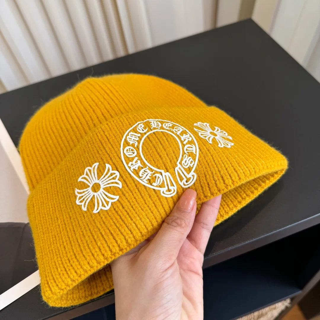Chrome Hearts Beanie in Yellow · view 6