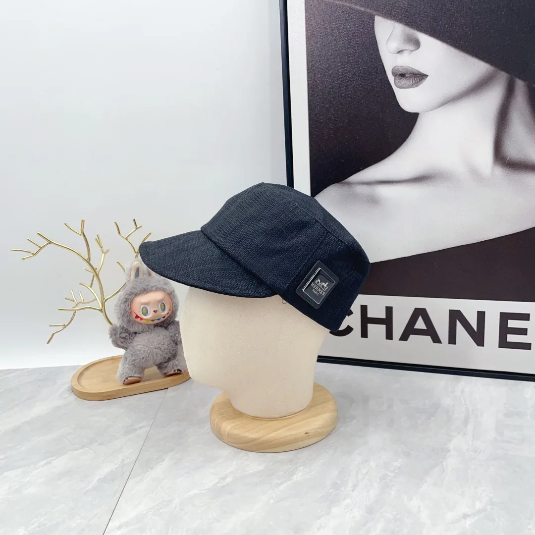 Hermes Smooth Cap in Blue · view 4