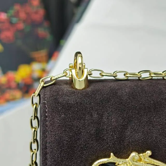 Dolce & Gabbana Cowhide Shoulder Bag in Brown · view 6
