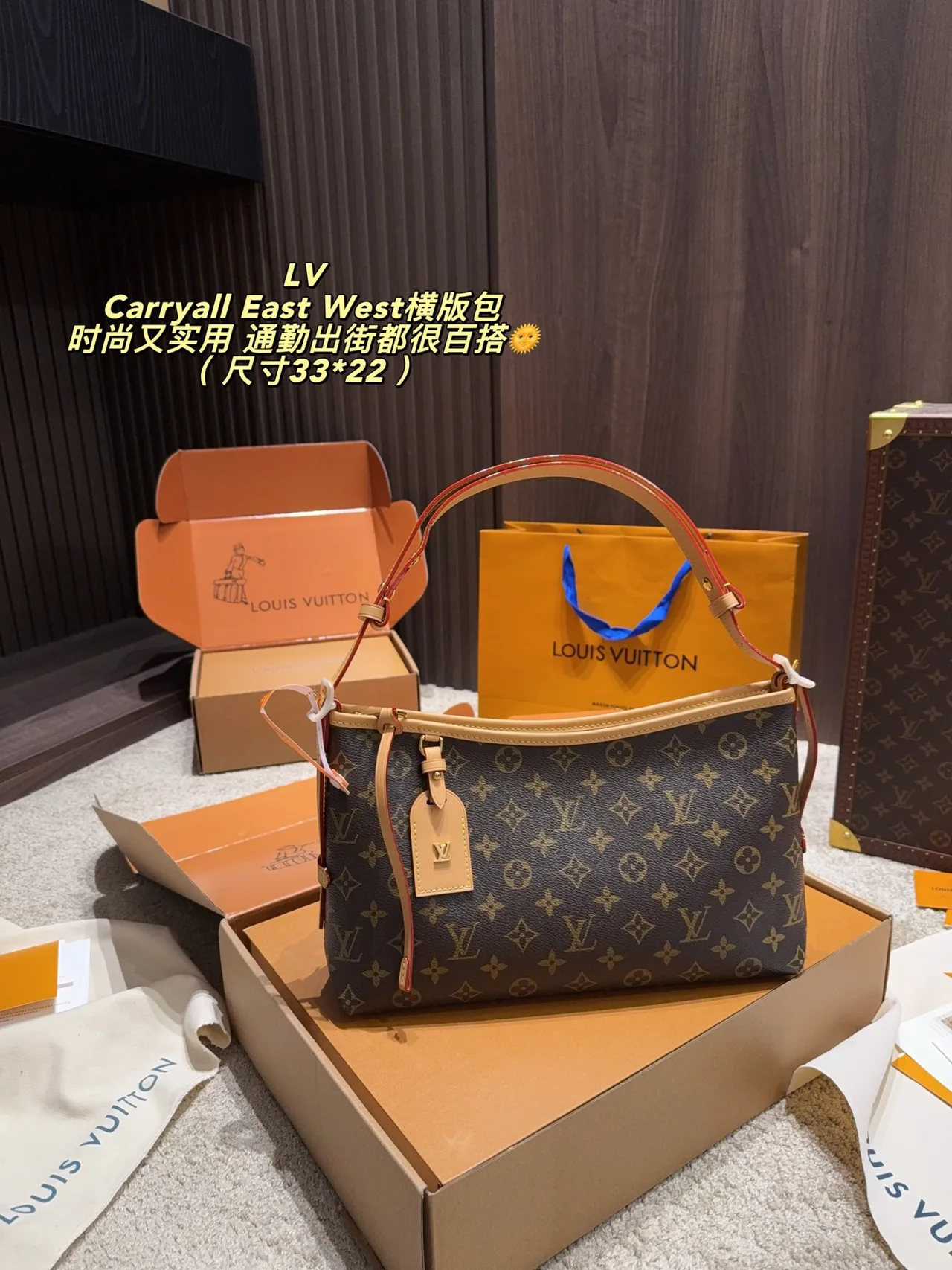 Louis Vuitton Shoulder Bag in Brown · view 2