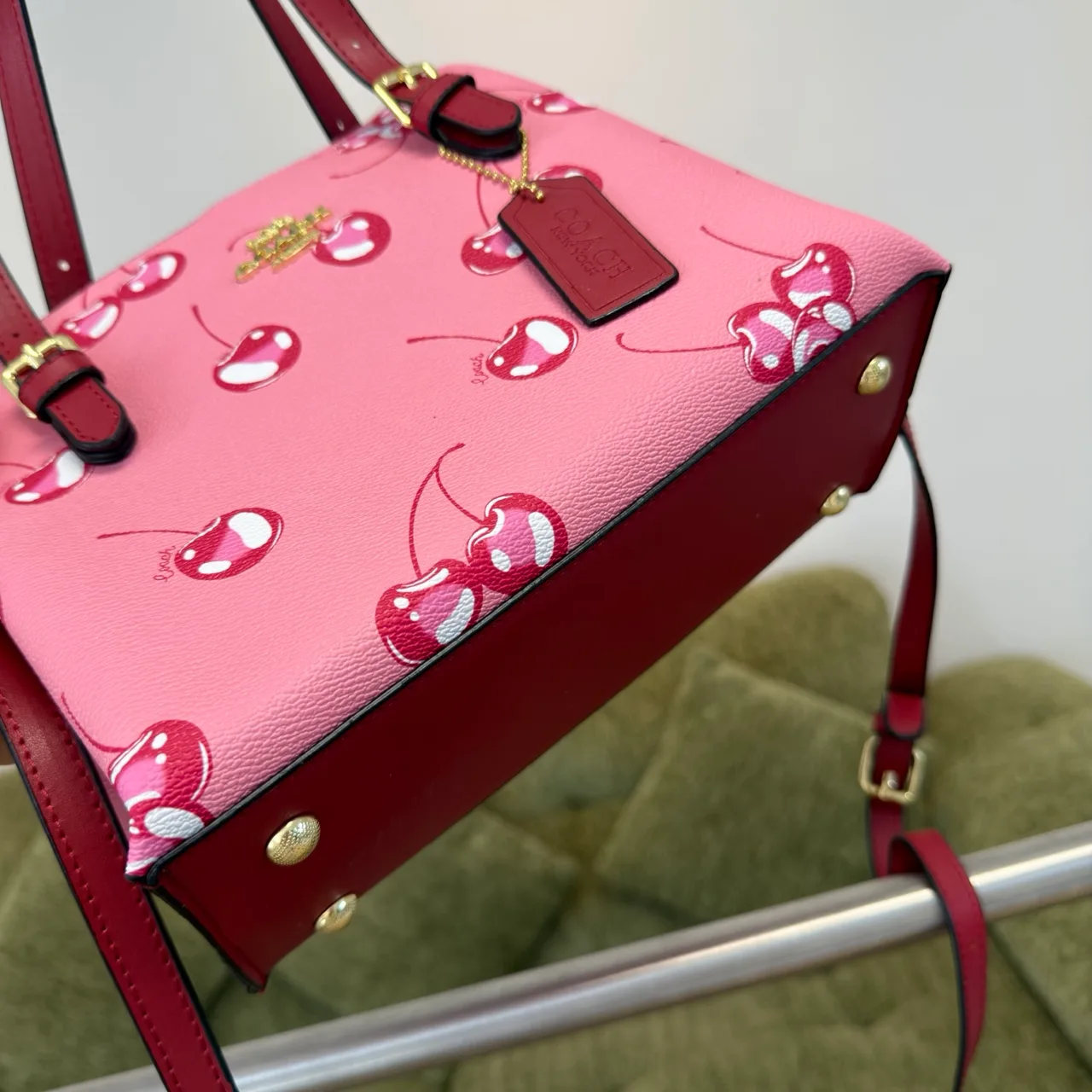 Coach 2030 Tote in Beige & Black & Pink & Grey & Brown · view 6