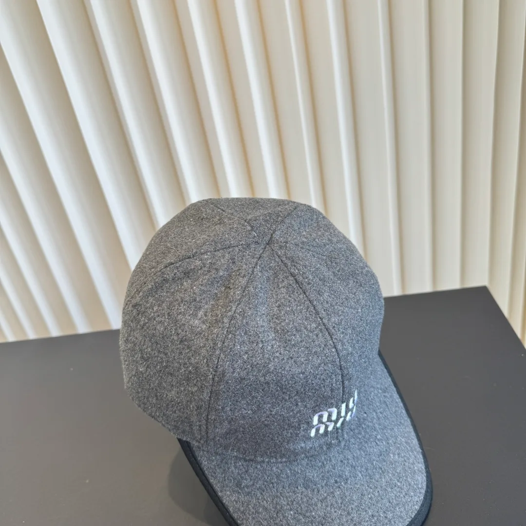 Miu Miu Baseball Cap in Grey · view 5