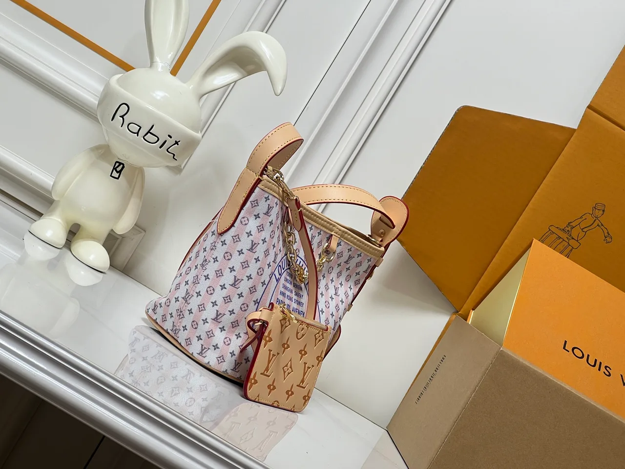 Louis Vuitton Canvas Tote in White · view 2