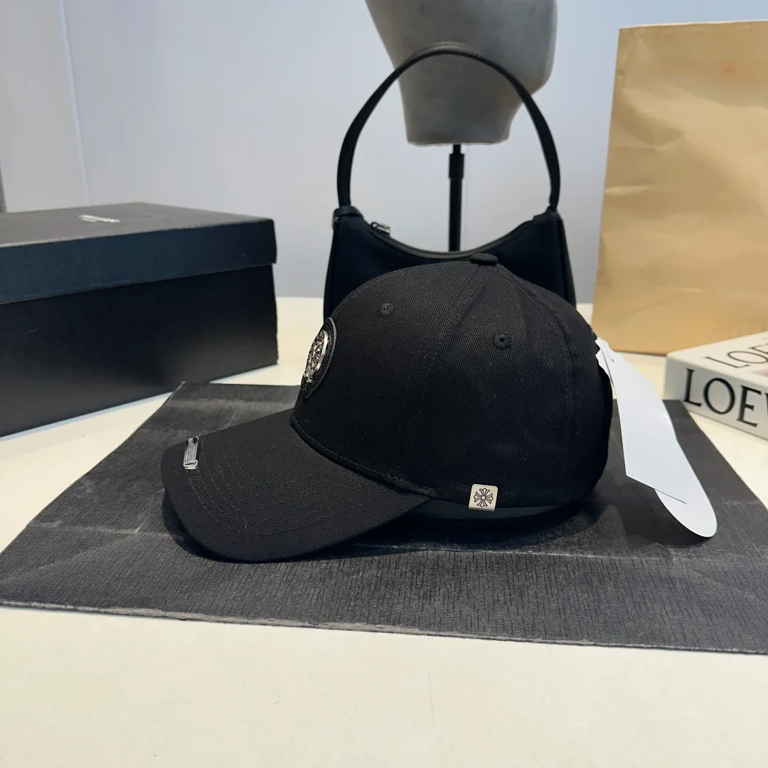 Chrome Hearts Crest Baseball Cap in Black / White / Grey / Beige / Blue / Green · view 3