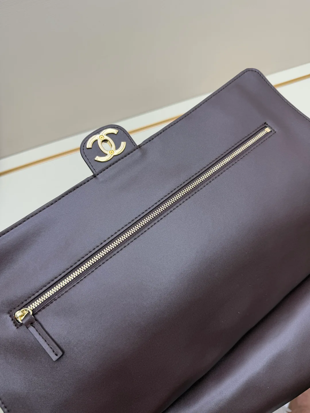 Chanel Suede Quilted Crossbody Bag in Brown · view 8
