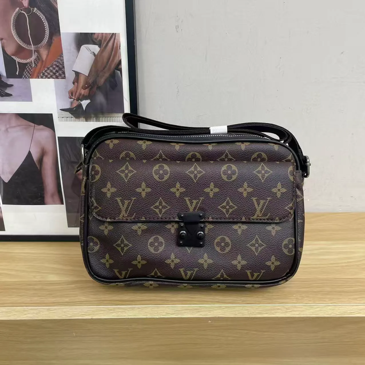 Louis Vuitton Flap camera bag in Brown & Grey & Black · view 1