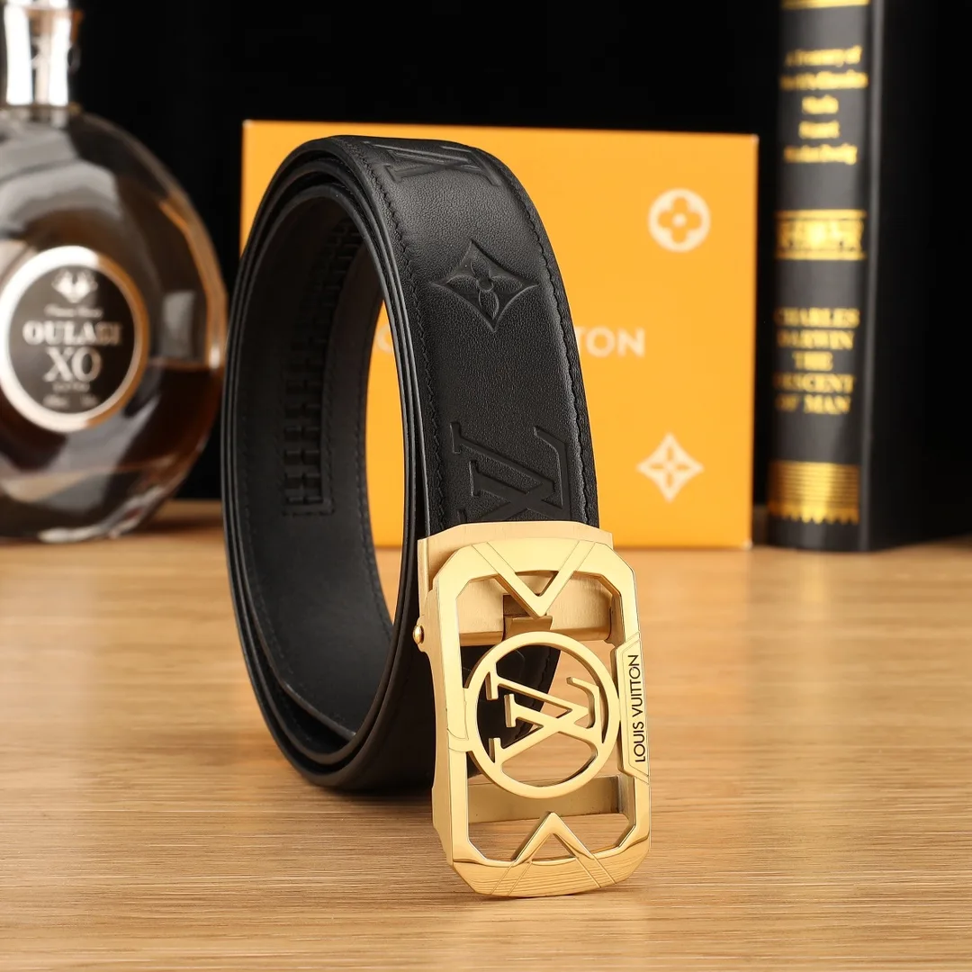 Louis Vuitton Monogram rectangular automatic belt in Black · view 1