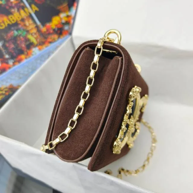Dolce & Gabbana Cowhide Clutch in Brown · view 3