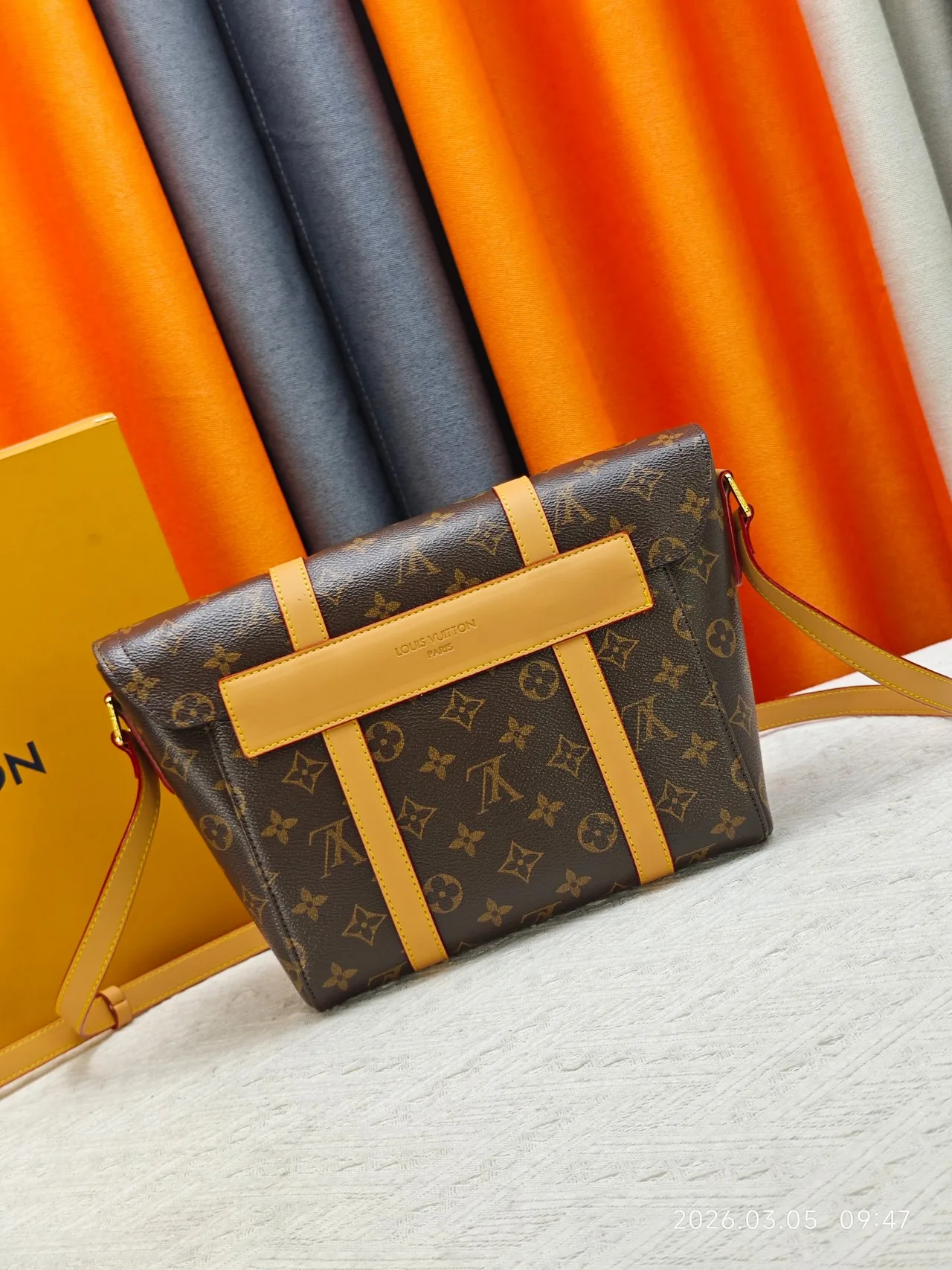 Louis Vuitton Cowhide Messenger Bag in Brown · view 4