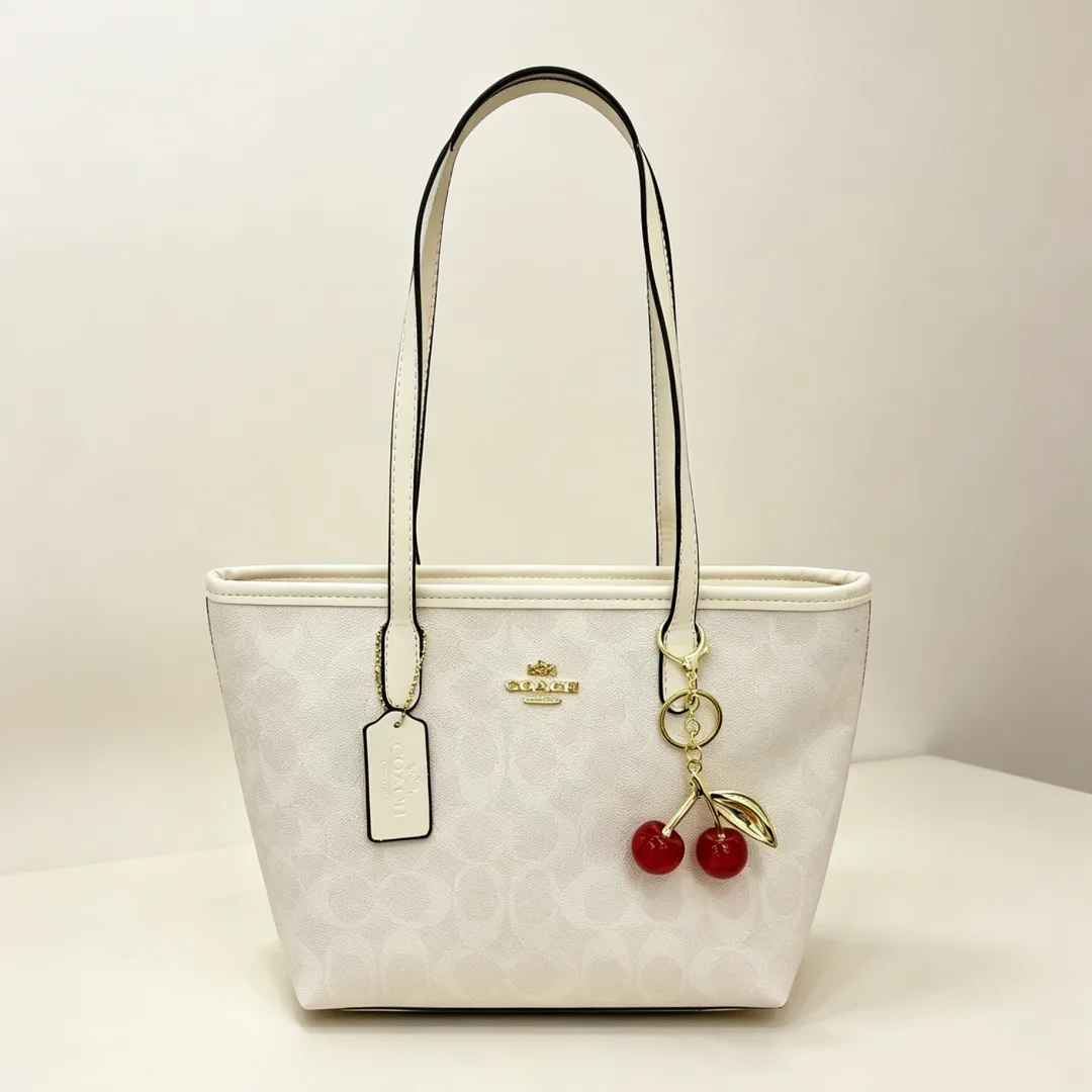 Coach 3293 Tote in Brown & White & Grey & Beige & Pink · view 2