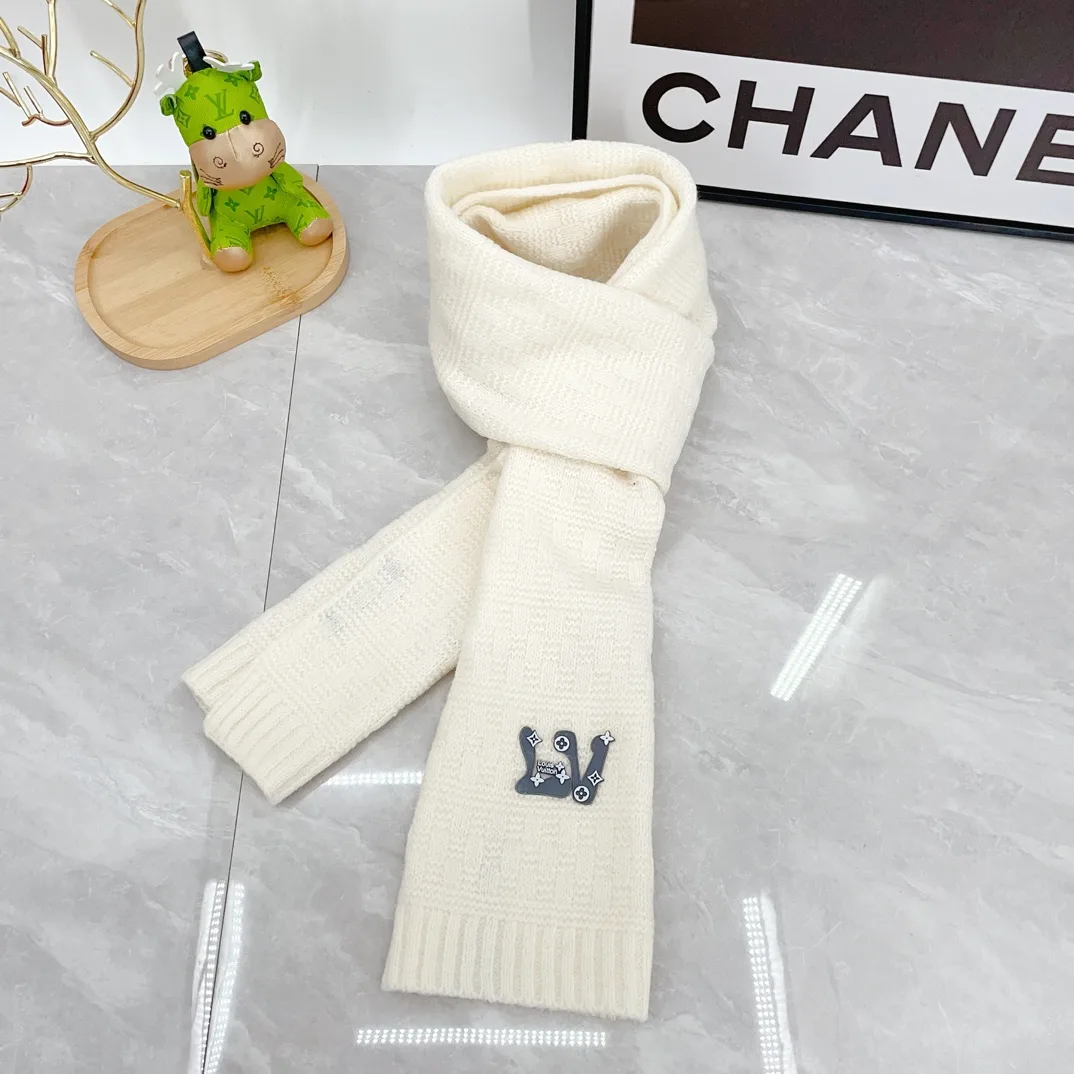 Louis Vuitton Wool Embroidered Hat Scarf and Gloves Set in White · view 4