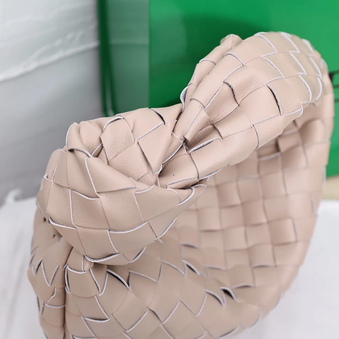 Bottega Veneta Sheepskin Woven Hobo Bag in Beige · view 6