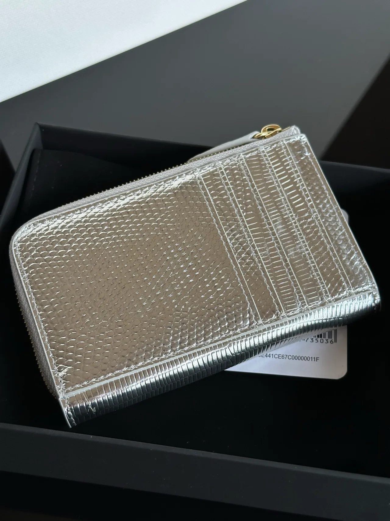 Chanel Smooth Wallet in Silver · view 5