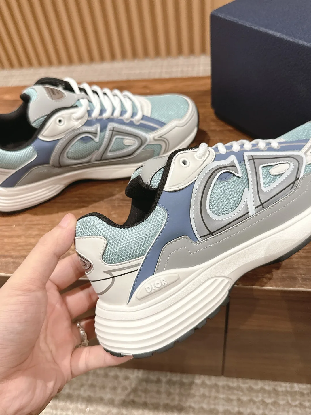 Dior CD Sneakers in Blue · view 7