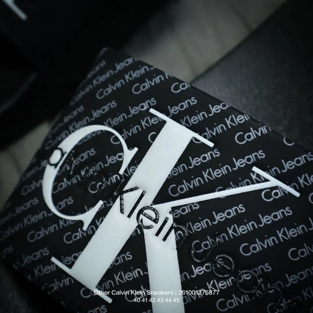 Calvin Klein CK Logo Slides in Black · view 8