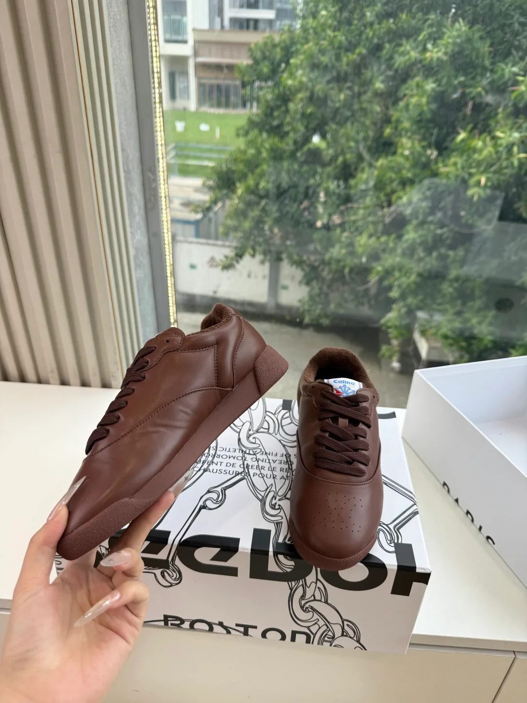 Celine Cowhide Sneakers in Brown · view 5