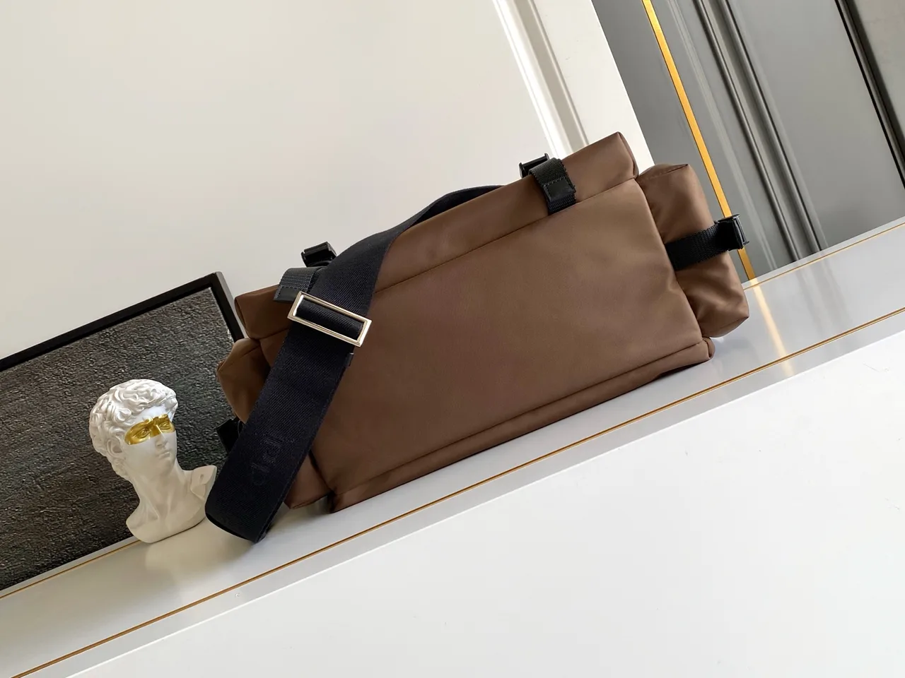 Prada Flap Shoulder Bag in Brown · view 4