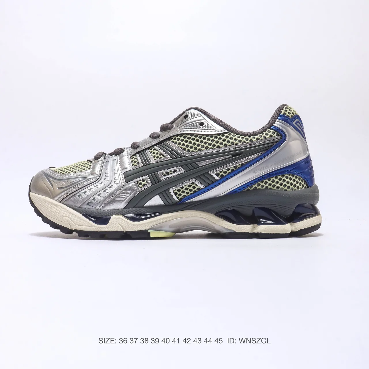 ASICS Sneakers in Burgundy & Green & White & Silver · view 2