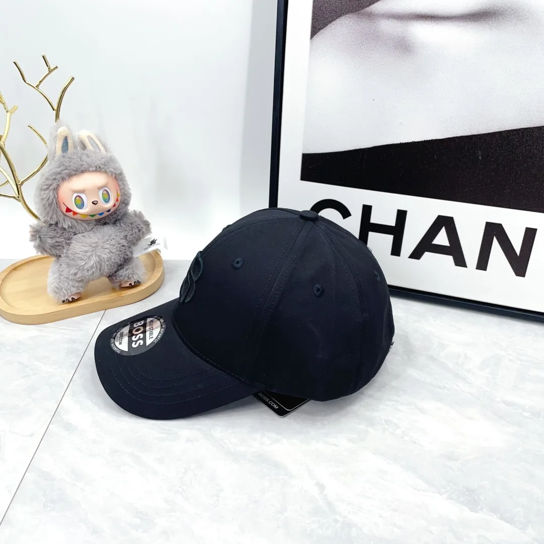 Boss Monogram Baseball Cap in Black · view 4