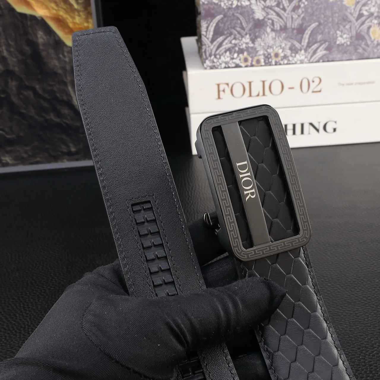 Dior Automatic Belt in Black · view 6