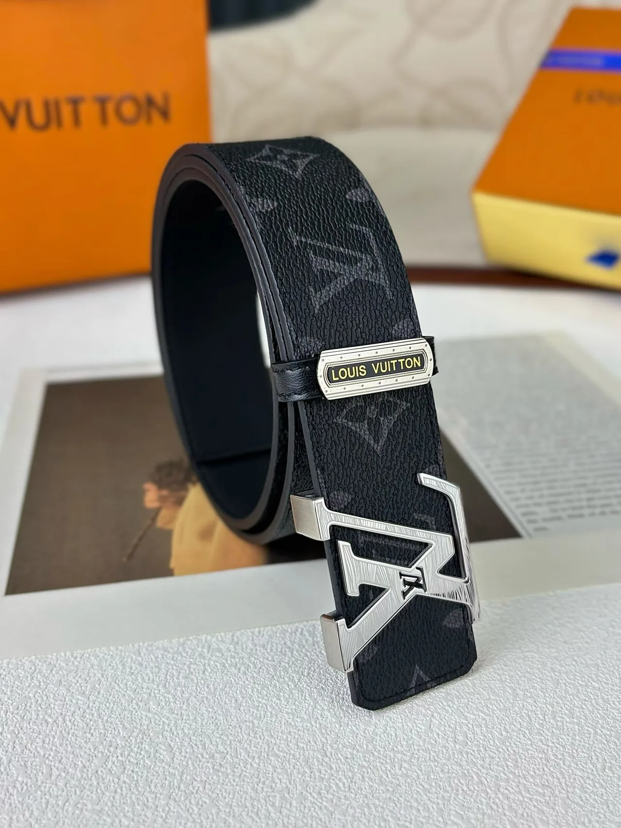 Louis Vuitton Reversible Monogram Belt in Black · view 3