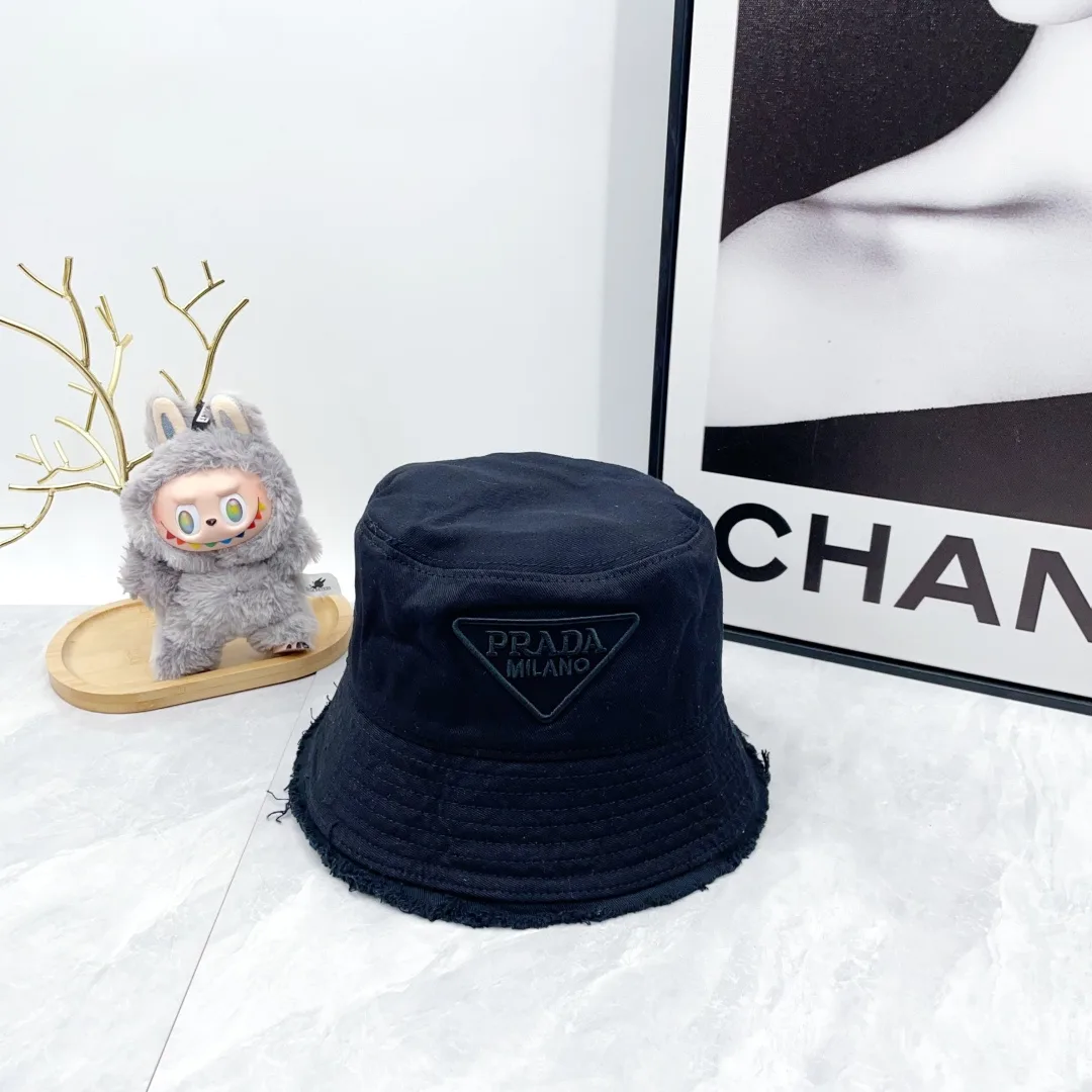 Prada Bucket Hat in Black / Orange / Beige / White · view 1