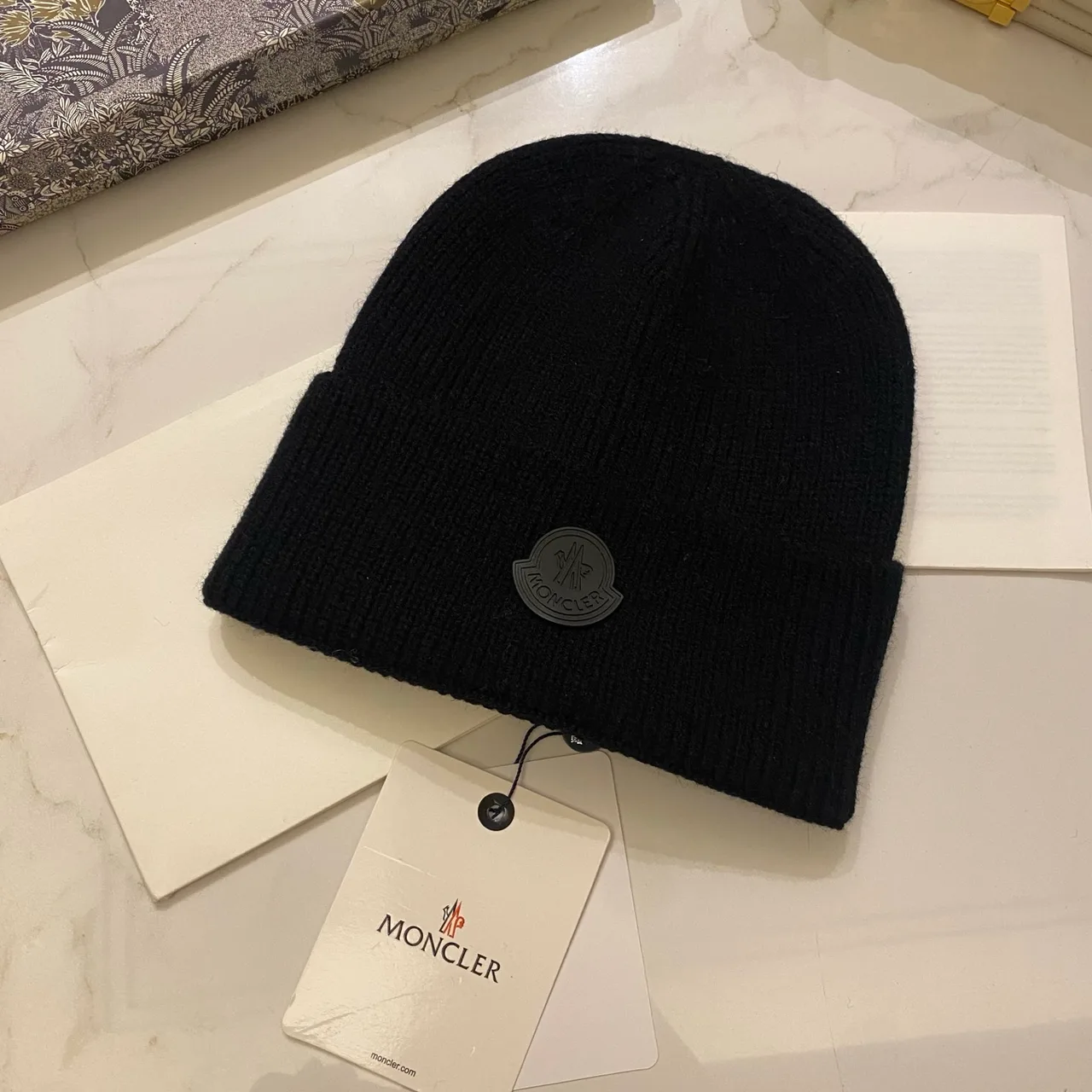 Moncler Beanie in Black & White & Grey & Beige & Brown & Yellow & Pink & Blue & Red & Burgundy & Orange · view 1