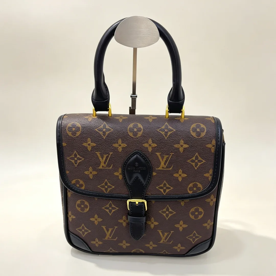 Louis Vuitton Mini Saumur Bag in Brown & Black & Blue & Orange · view 3