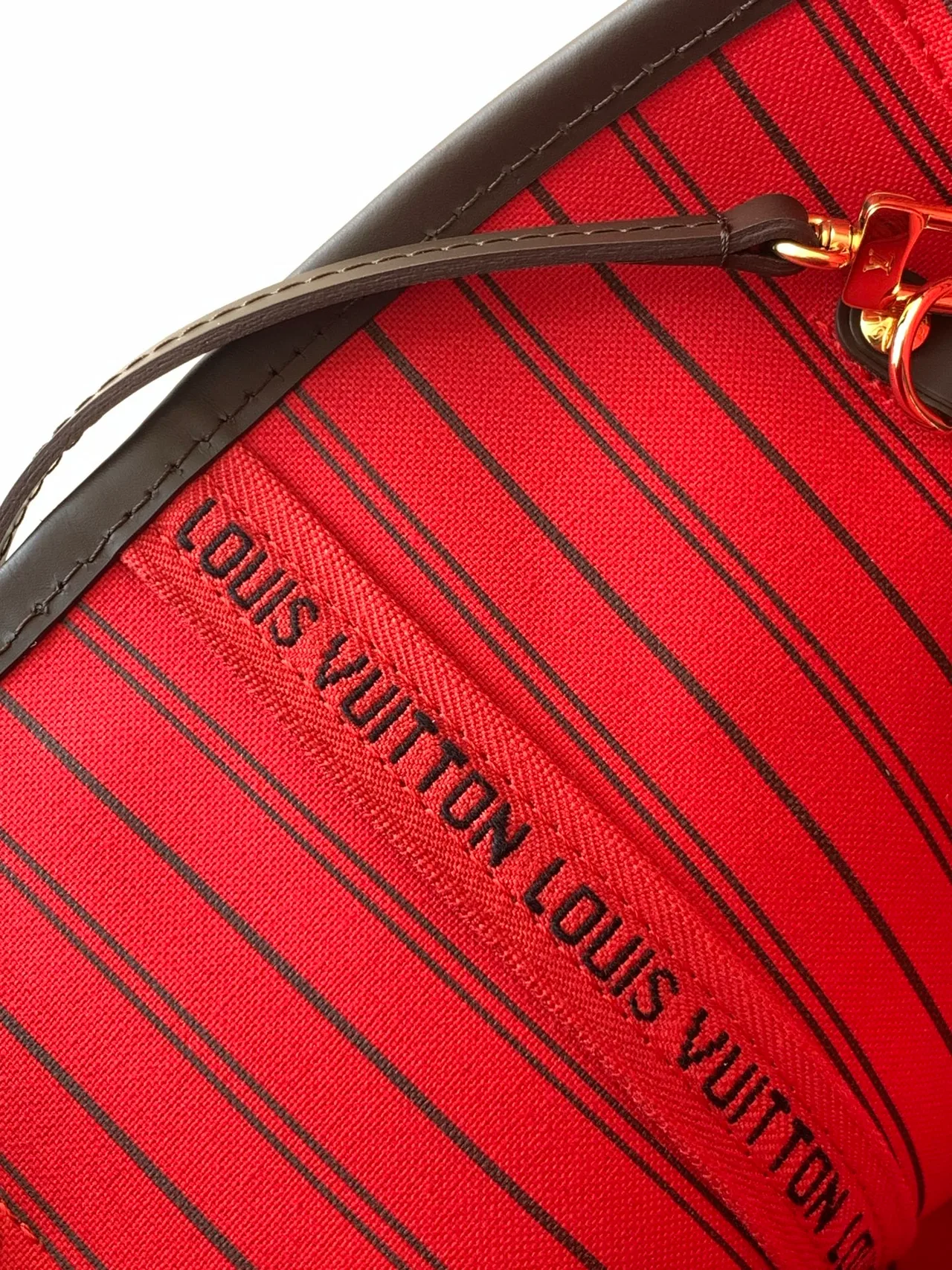 Louis Vuitton Neverfull Check Tote in Brown · view 8