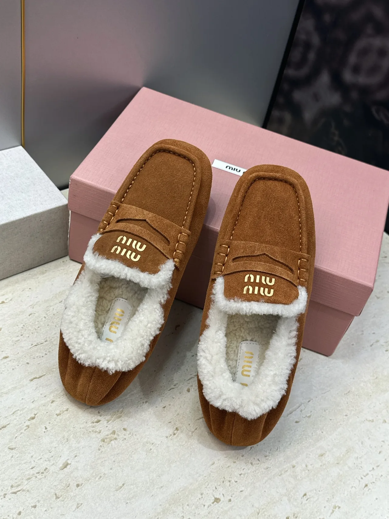 Miu Miu Mules in Brown · view 4