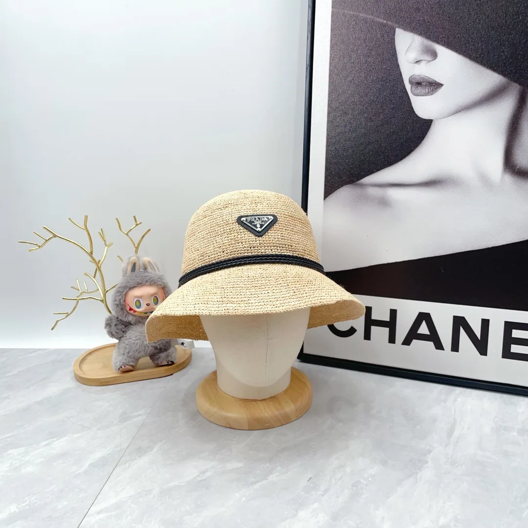 Prada Bucket Hat in Beige · view 3