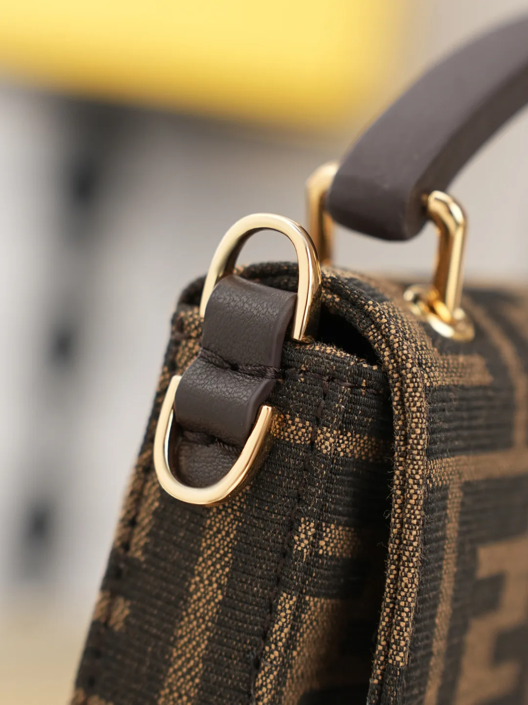 Fendi Baguette Crossbody Bag in Brown · view 8