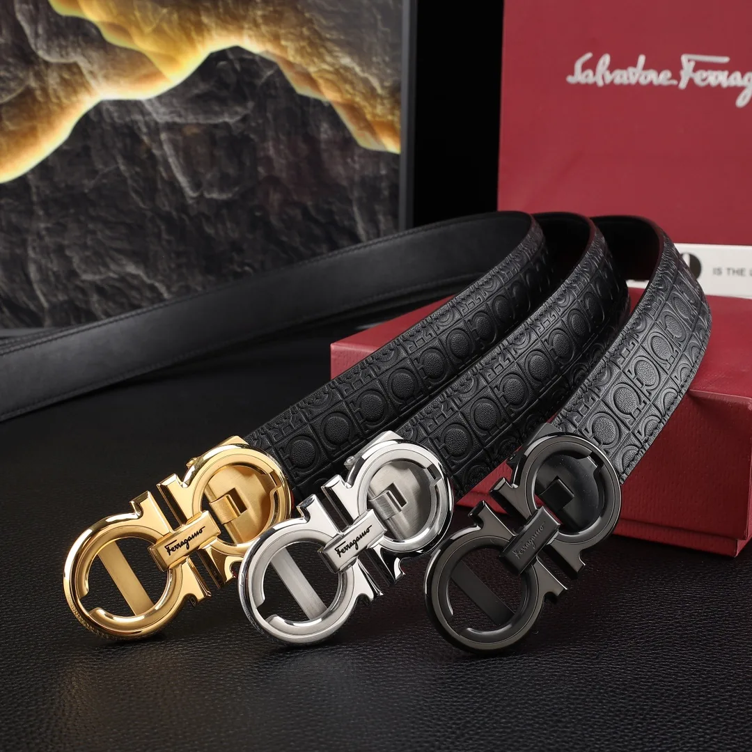Ferragamo Gancini automatic belt in Black · view 8