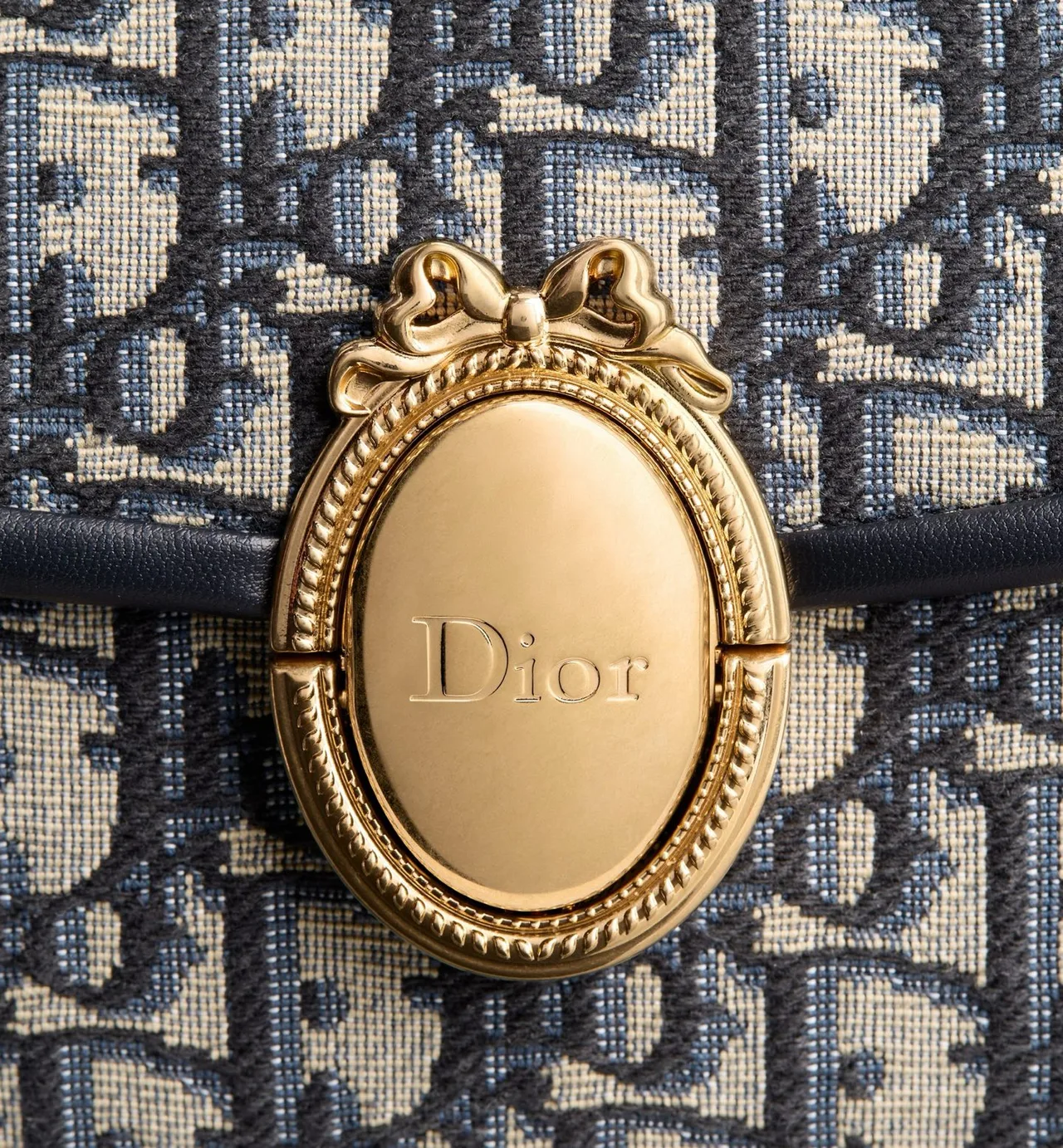 Dior Sheepskin Top-Handle Bag in Blue · view 7