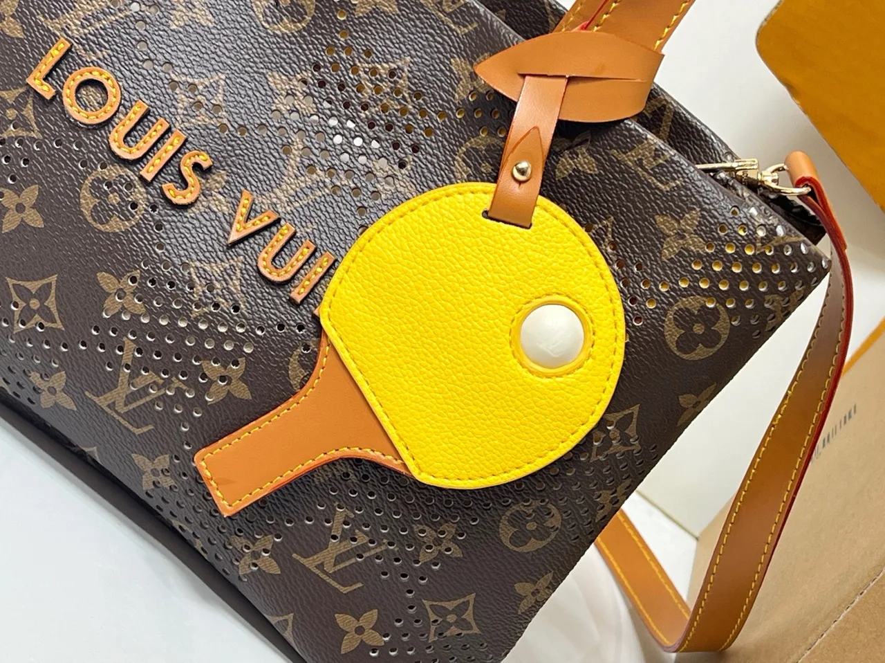 Louis Vuitton Cowhide Monogram Tote in Brown · view 6