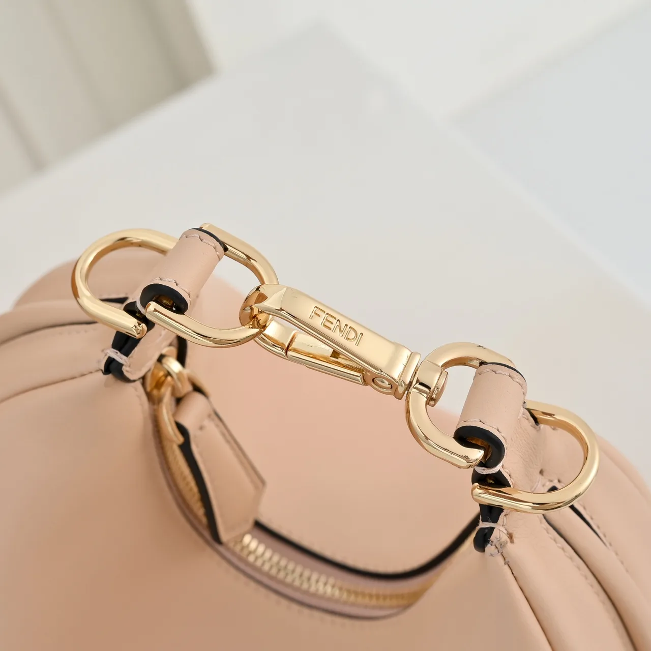 Fendi Crescent Shoulder Bag in Pink · view 5