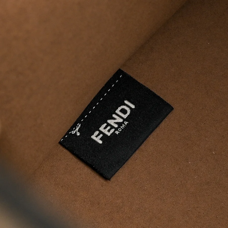 Fendi FF Monogram Logo-Letter Top-Handle Tote in Brown · view 6