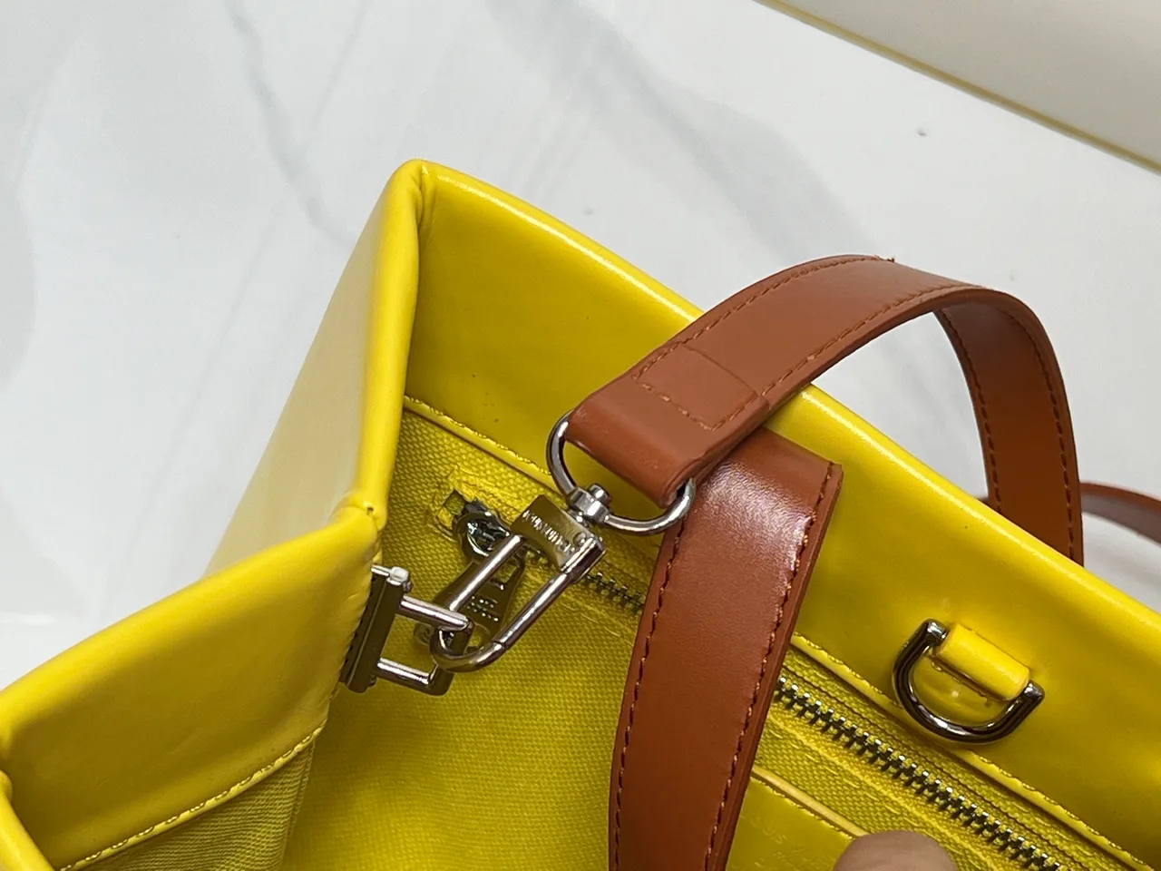 Louis Vuitton Cowhide Glossy Tote in Yellow · view 7