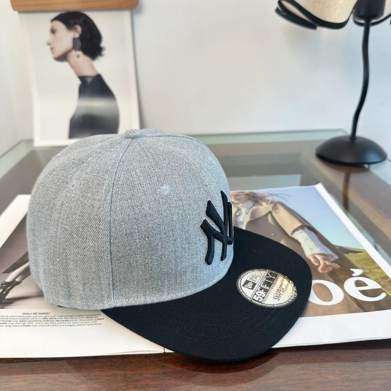 New Era Baseball Cap in Grey · view 2