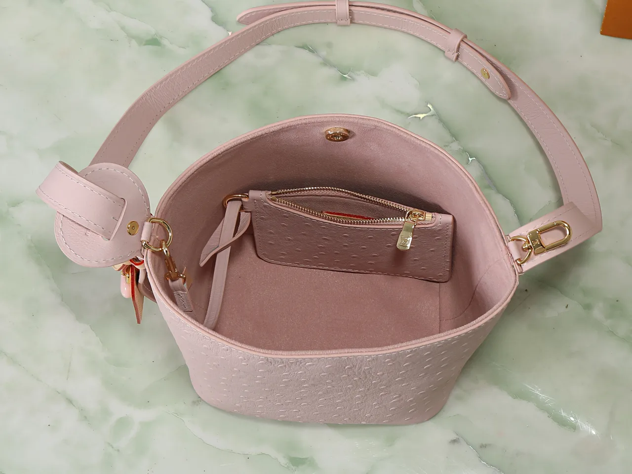 Louis Vuitton Canvas Quilted All In BB Bag in Pink · view 7