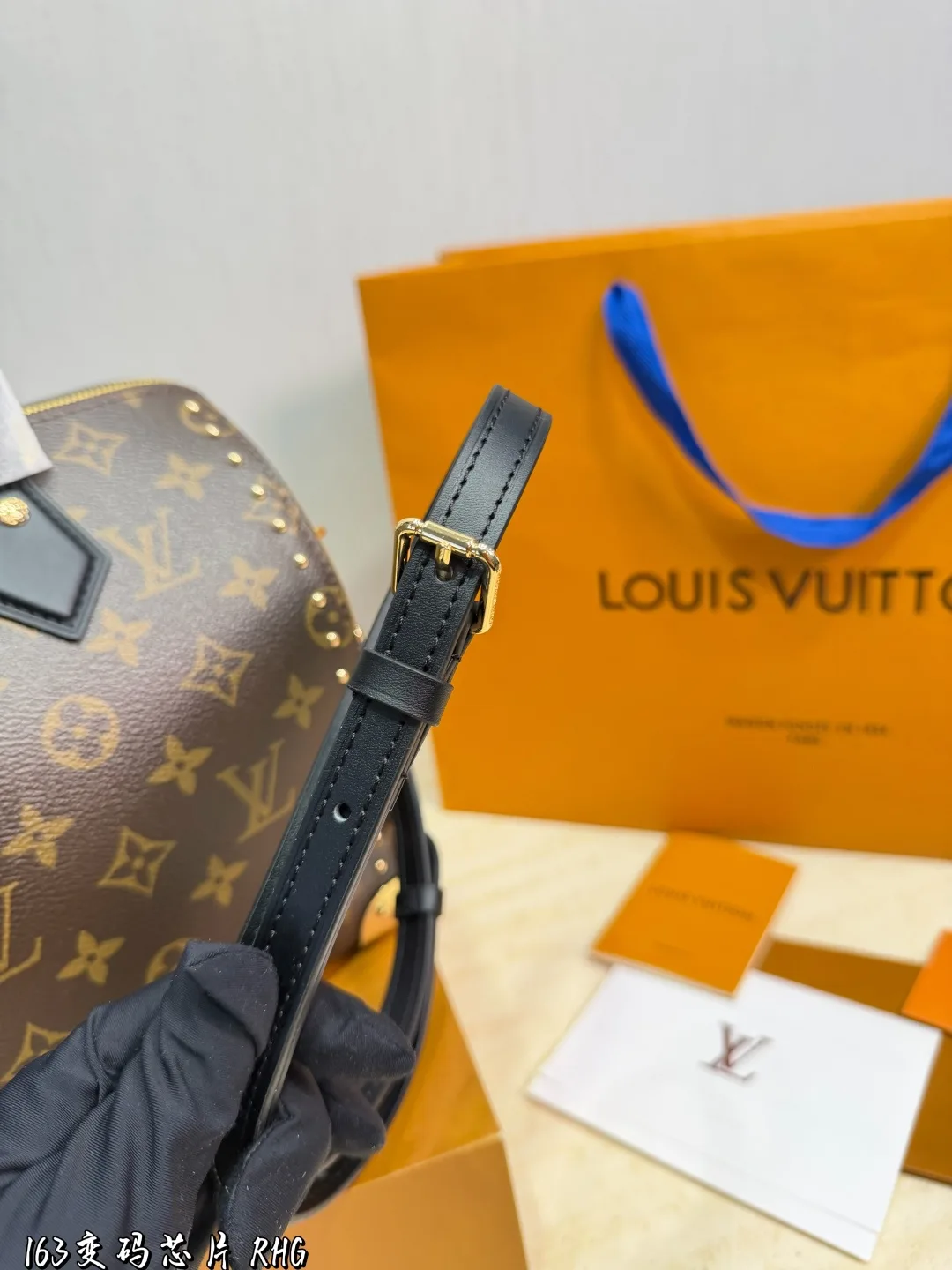 Louis Vuitton Cowhide Canvas Top-Handle Bag in Brown · view 8